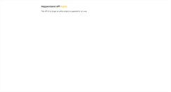 Desktop Screenshot of api.happenstand.com